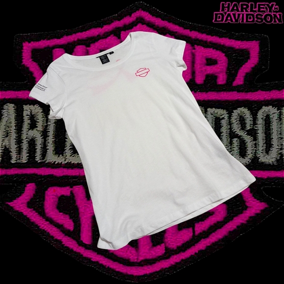 Harley-Davidson Women's L SS Tee | Breast Cancer Awareness "No One Rides Alone" - Picture 7 of 15